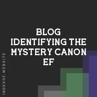 Identifying the Mystery Canon EF Adapter with Two Cables: A Guide | Logo - Indexof
